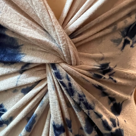 Miss Me Blue/Cream Tie-Dyed Floorlength Maxi Dress SizeM/L - Picture 9 of 10